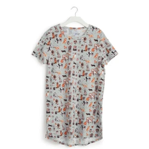 Short Sleeve Night Dress T Shirt Dog Show Size L Large Vera Bradley NWT - Picture 1 of 9