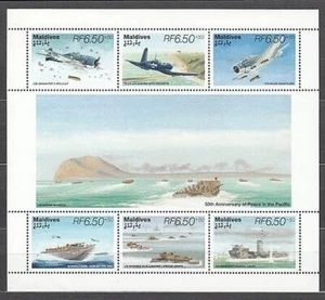 Maldives - Mail Yvert 2044/9 MNH Planes And Boats - Picture 1 of 1