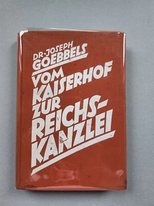 Vom Kaiserhof Zum Reichskanzlei Josef Goebbels 1934 Nazi Germany With Bookmark - Picture 1 of 18