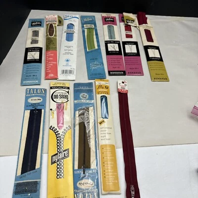 Lote de 12 cremalleras vintage mezcla de colores Foto 1 de 4