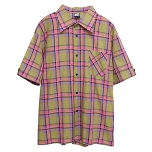 (West Germany) 70s Vintage, Engineered Plaid, Warp Striping - Picture 1 of 6