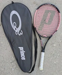 Prince O3 Hybrid Pink Tennis Racket Racquet w/ Case 110 IN EUC - Picture 1 of 20