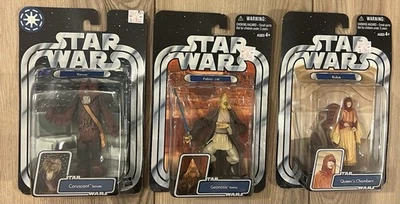 Lote de 3 bonecos colecionáveis 2004 Star Wars episódio 1 The Original Trilogy Collection - Imagem 1 de 4