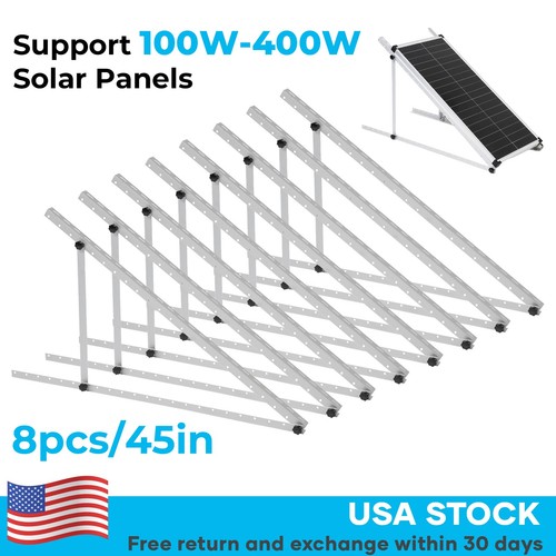 45in Solar Panel Ground Mounting Brackets Kit Roof Surface Adjustable 4 ...