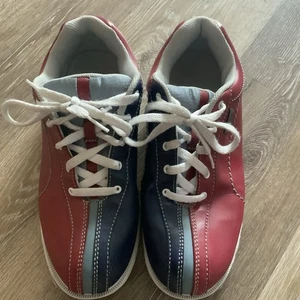 Zapatos de Bowling Dexter B4422-18 Para Mujer Talla 8 M Azul Rojo Slide-Rite Con Cordones De Colección - Imagen 1 de 9