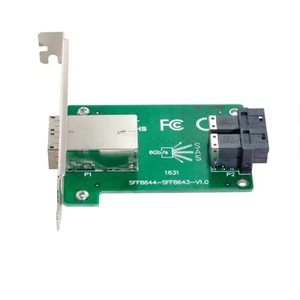 12G 2-Port SFF-8644 auf SFF-8643 Erweiterungskarte XIC4383 G2N92110 - Bild 1 von 6