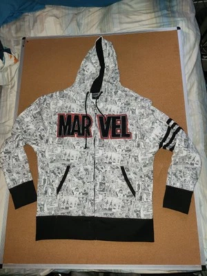 Marvel Comic Characters Hooded Hoodie Sweatshirt X-LARGE NWT Universal - Image 1 of 4