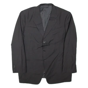 ARMANI COLLEZIONI Mens Blazer Jacket Black Wool XL - Picture 1 of 6