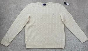 POLO Ralph Lauren Pullover Zopfmuster Lammwolle/Kaschmir italienisches Garn Herren XL - Bild 1 von 12