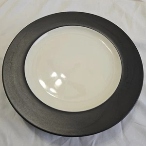Noritake Colorwave Stoneware Graphite Rimmed Dinner Plates 11” Set Of 4 8034 - Picture 1 of 12