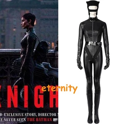 Disfraz de Batman 2022 Catwoman Disfraz Mono Máscara Halloween Traje Foto 1 de 4