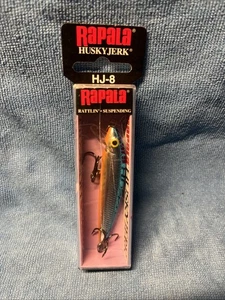 Neu Rapala Husky Jerk HJ-6 Crankbait Rattling Suspending Silber Blau - Bild 1 von 5
