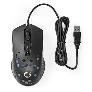 Nedis, RGB Gaming-Maus mit Kabel – 7200 dpi & 7 Funktionstasten, Schwarz - Bild 1 von 8
