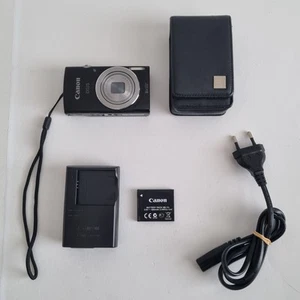 Canon IXUS 145 16MP Compact Digital Camera 8x Optical Zoom Black - Picture 1 of 8