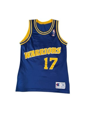 Camiseta Chris Mullin Golden State Warriors NBA Vintage Champion Masculina Tamanho 36 - Imagem 1 de 4