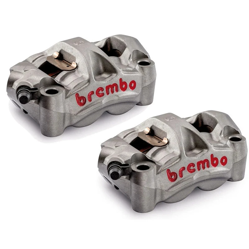 BREMBO M50 MONOBLOCK RADIAL BRAKE CALIPERS KIT FOR BMW S 1000 RR 17-18 TITANIUM - Image 1 of 1
