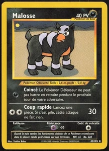 Carte Pokémon Malosse 43/105 Neo Destiny Français - Foto 1 di 2