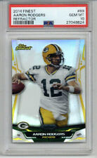 2014 TOPPS FINEST REFRACTOR #89 AARON RODGERS CARD PACKERS PSA 10 LOW POP RARE