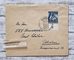 1941 Deutsches Reich Hamburg Deutschlandpreis Pferd Briefmarke Ganzsache Potsdam - Picture 1 of 3