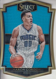 2015-16 Select Premier Prizms Light Blue Die Cut Card #111 Aaron Gordon /199 