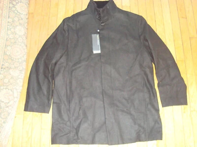 PERRY ELLIS PORTFOLIO MEN'S CHARCOAL TOP COAT JACKET WOOL BLEND SIZE LARGE BNWT! - Image 1 of 4