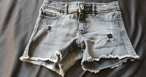 Abercrombie Kids Mid-Rise MIDI Short black Washed Size 11/12 - Picture 1 of 4