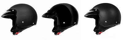 Oldtimer Motorradhelm extrem leicht mit ECE 2205 Retro Police Helm Custom Bike - Bild 1 von 3