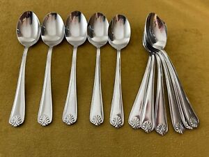 Victoria (11) Soup Spoons Cambridge Glossy Shell Stainless Flatware China