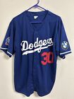 LA Dodgers Mens Jersey XL Extra Large Dave Roberts 30 Blue BMW 60th Year Sports