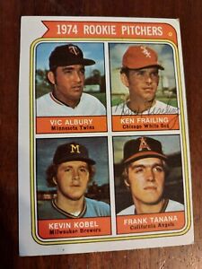 1974 Topps Baseball Autographed #605 Ken Frailing