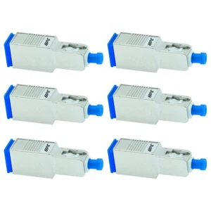 6 Pcs 3dB SC UPC Connector Fiber Optic Optical Single Mode Attenuator Metal Blue - Afbeelding 1 van 2