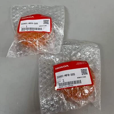 Lente señal de giro HONDA (PAQUETE DE 2) CB1100C CB1100N CBR600RR genuina OEM 33401-MFR-305 Foto 1 de 4