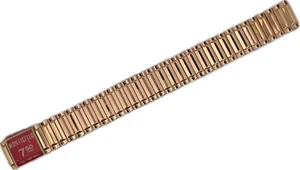 Vintage 15.5mm JB Champion Men Wristwatch Band RoseGoldFilled Stretch Monticello - Picture 1 of 5