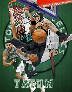 Boston Celtics Lithograph print of Jayson Tatum 11 x 14 - Picture 1 of 1