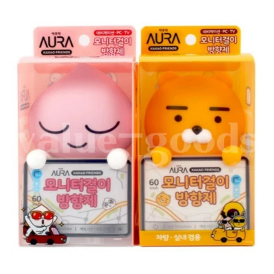 KAKAO FRIENDS x AURA Figure Monitor Hanger Air Freshener - Apeach & Ryan - Image 1 of 4