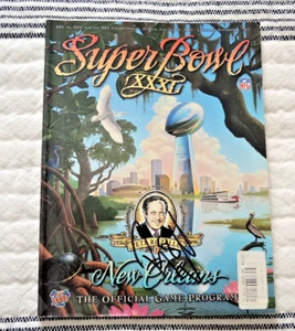 1997 Super Bowl XXXI Program: Signed Green Bay Packers vs NE Patriots Excellent - Picture 1 of 5