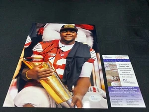 CARDALE JONES OHIO STATE BUCKEYES SIGNED 8X10 PHOTO JSA COA NATIONAL CHAMPS! - Picture 1 of 1