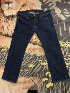 Diesel Jeans Safado *33x26* Wash 0604B Dark Wash Slim Straight Blue Jeans - Picture 1 of 11