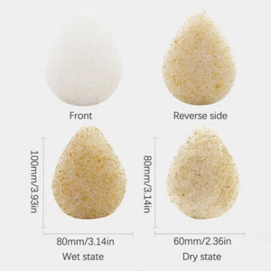 Natural Veg Fibre Konjac Konyaku Facial Exfoliating Cleanser sponge Puff _in - Picture 1 of 15