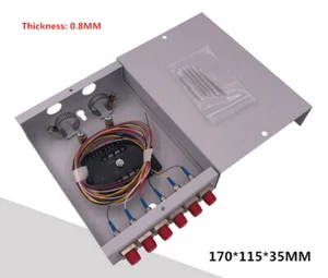 Caja de terminales de cable FC grueso de 6 núcleos cabeza redonda completa con fibra monomodo - Imagen 1 de 11