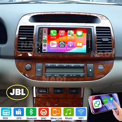 For Toyota Camry 2002-2006 With JBL Carplay Car Radio Android 13 Stereo GPS Navi - Image 1 of 4
