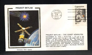 Project Skylab Comet Kohoutek 1973 Colorano Silk Cachet Cover Cape Canaveral FL - Foto 1 di 1