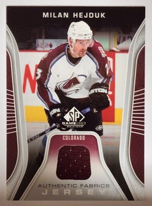2006-07 SP Game Used Edition Authentic Fabrics Jersey Milan Hejduk #AF-MH