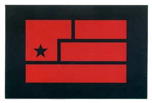 2007 Nine Inch Nails NIN Year Zero Promo Flag Sticker Decal 6" x 4" Rare Reznor - Picture 1 of 2