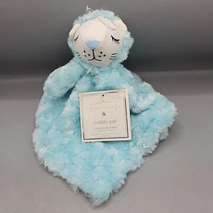 Manhattan Kids Cuddly Pales Lion Security Blanket Blue Lovie 14" Baby Infant - Picture 1 of 10
