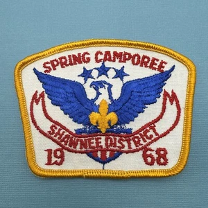 1968 SHAWNEE DISTRICT SCOUTING SPRING CAMPOREE PATCH - Picture 1 of 3