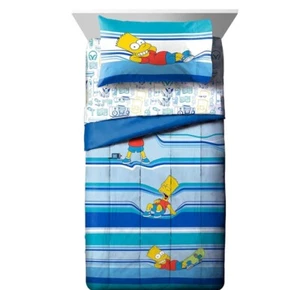The Simpsons Who Wants to Know Full Size Bed Set Includes Comforter & Sheet - Picture 1 of 5