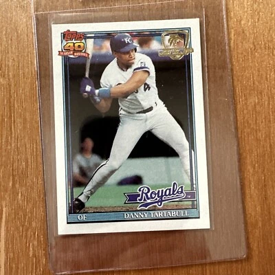 1991 TOPPS DESERT SHIELD DANNY TARTABULL 90 ROYALS Sharp Corners&Surface Centerd - Image 1 of 2