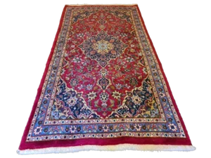 Feiner Königlicher Handgeknüpfter Perser Teppich Keshan Orientteppich 210x107cm - Bild 1 von 24