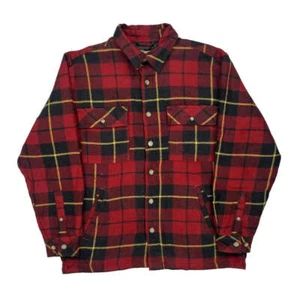 Scandia Woods Checked Flannel Shirt - Medium Red Acrylic - Picture 1 of 8